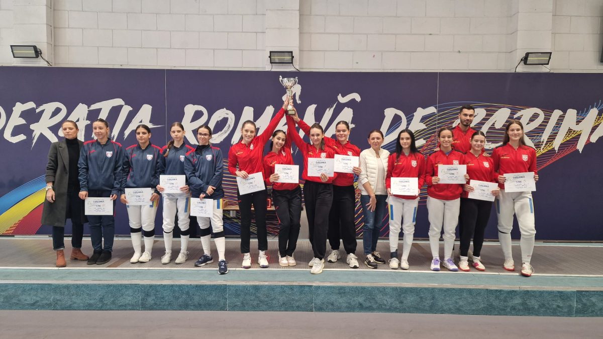 CS Dinamo 1 este câștigătoarea Cupei României la sabie feminin echipe!