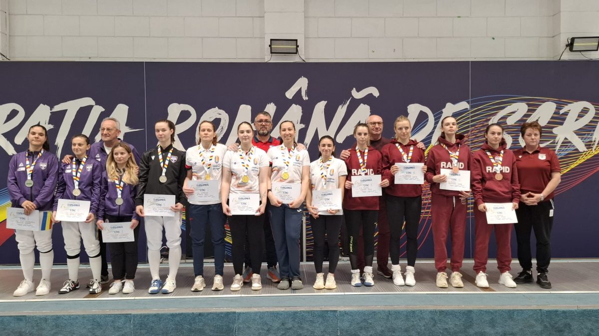 CSA Steaua București a luat titlul național al seniorilor la floretă echipe feminin!