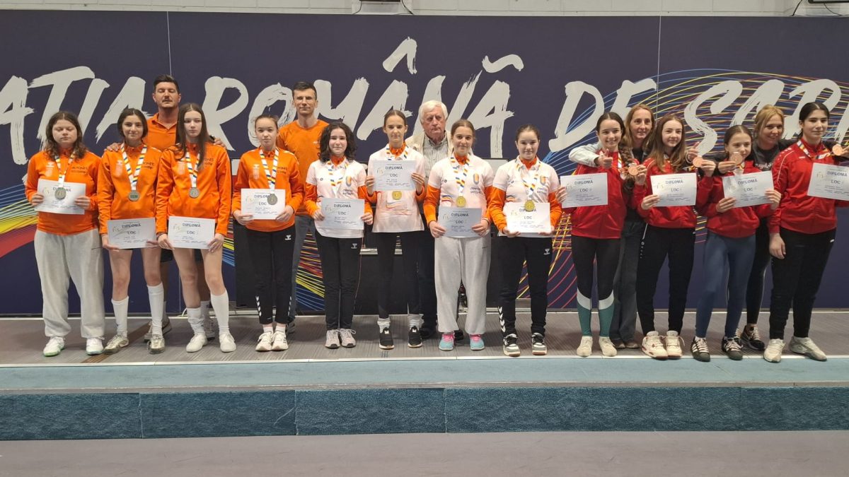CS Satu Mare 2 s-a încoronat campioană a României la spadă echipe feminin categoria speranțe!
