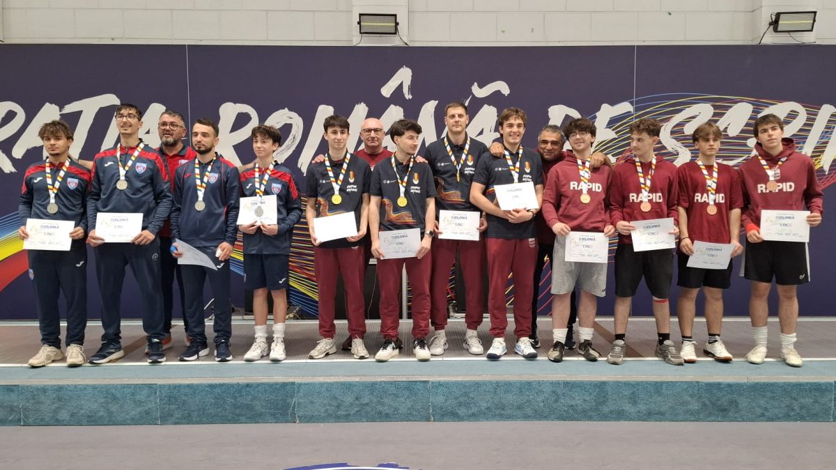 CS Rapid București este campioana națională la floretă masculin echipe!