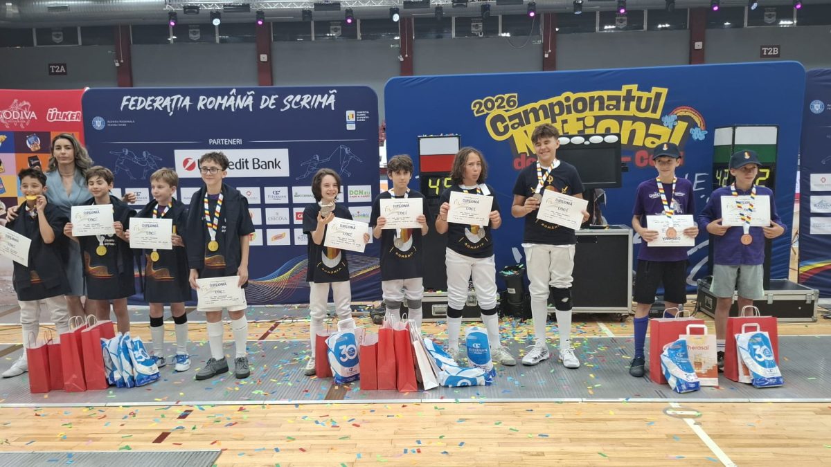 CSU Poli Timișoara a luat titlul național U13 la floretă masculin echipe!